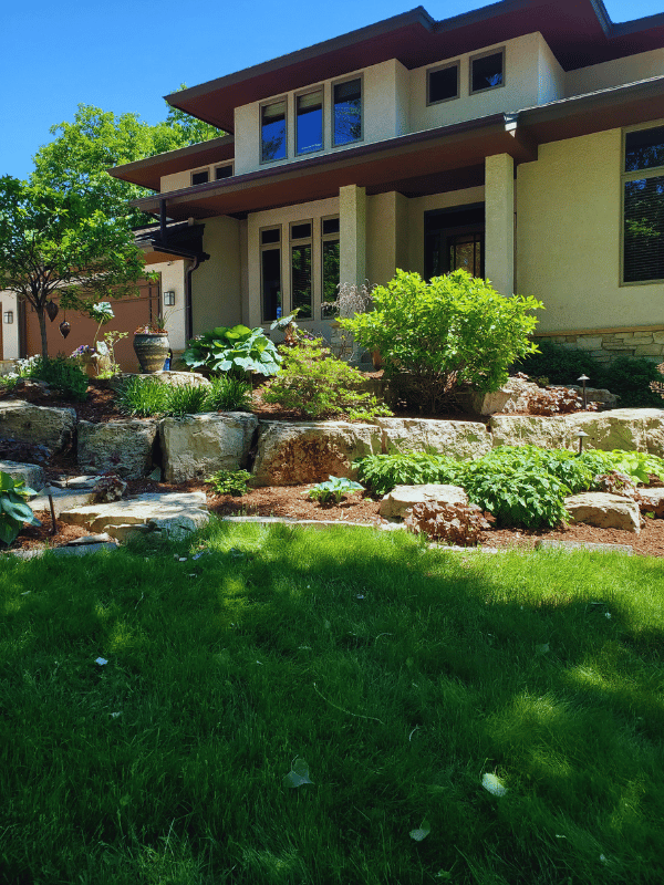 Completed garden design and installation