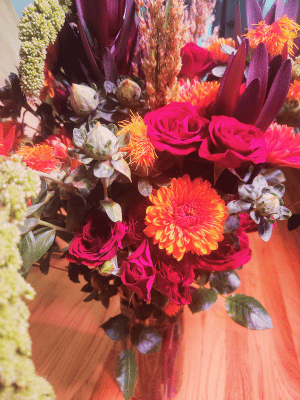 Arrangement of Orange and Pink